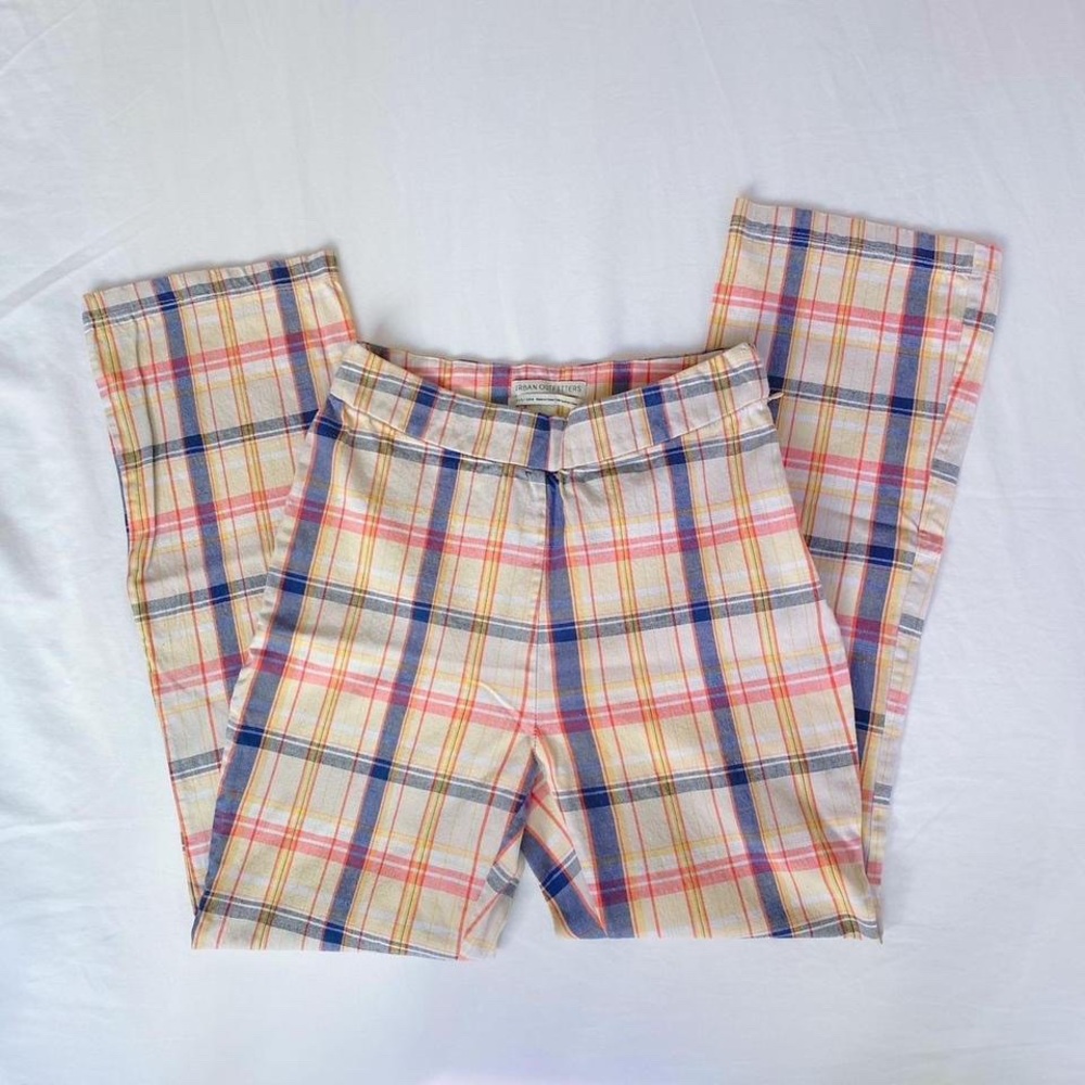 UO Plaid High Waisted Pants 🧡